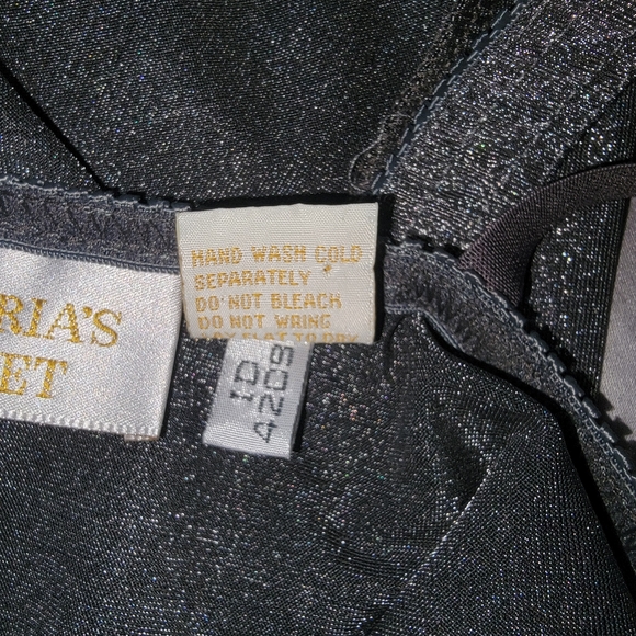 Victoria's Secret Vintage 1990s Gold Label Metallic Gray/Silver Body Suit 34B - Picture 11 of 14